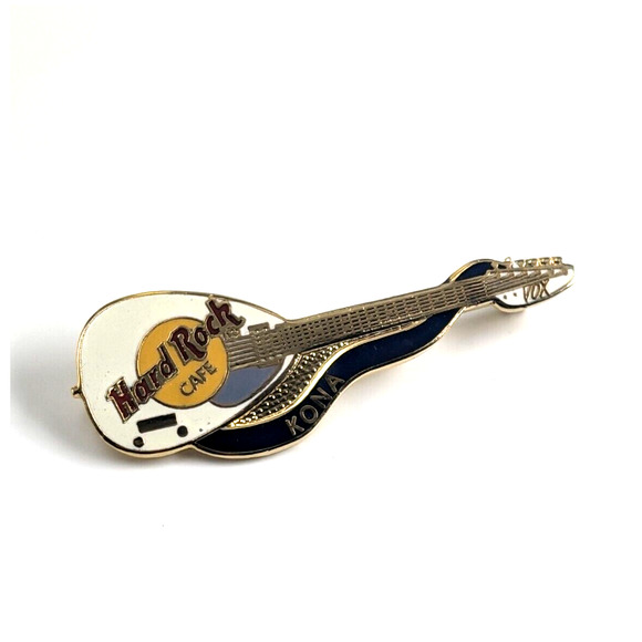 Hard Rock Cafe Kona Hawaii Brian Jones Vox Guitar Enamel Pin Dead Rocker Series - Picture 1 of 7